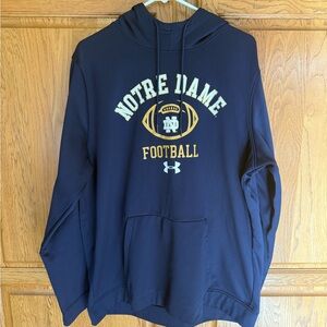 Under Armour Navy and Gold Notre Dame Hoodie